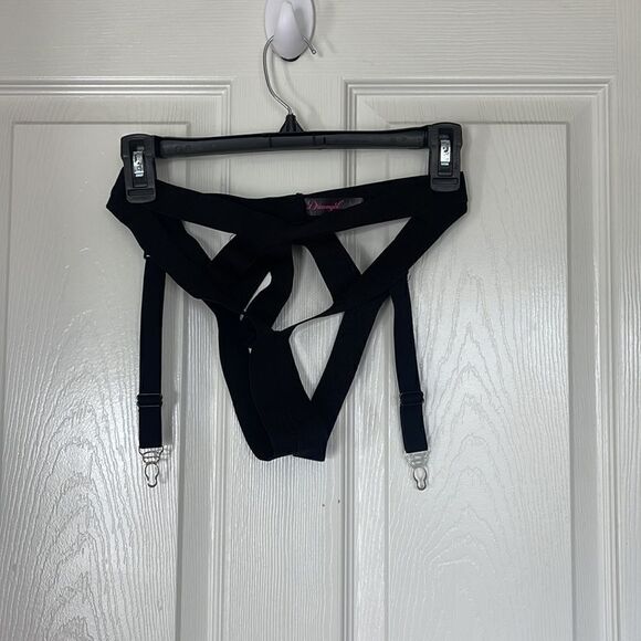 Dream girl Sexy Hollow Out Crop Top and bottoms SZ O/S - Picture 3 of 7